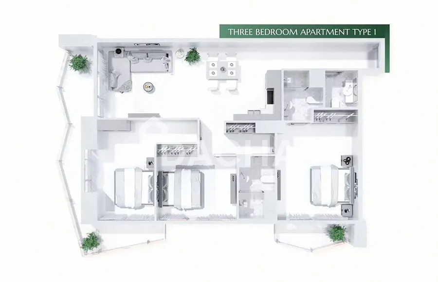 3 bedroom apartment for sale - Dacha