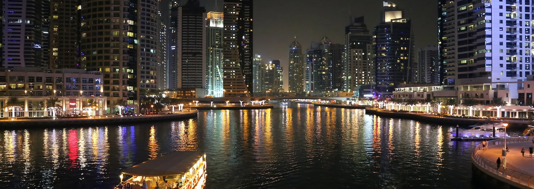 dubai marina at night - undefined