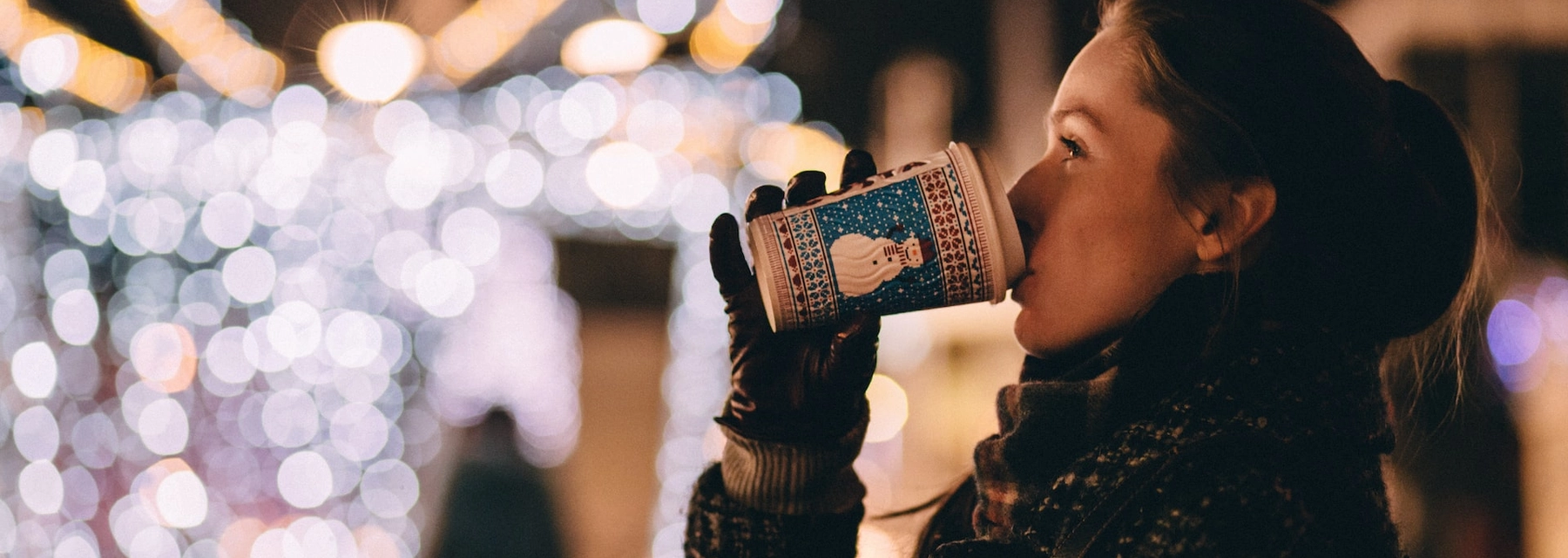 woman celebrating christmas - undefined