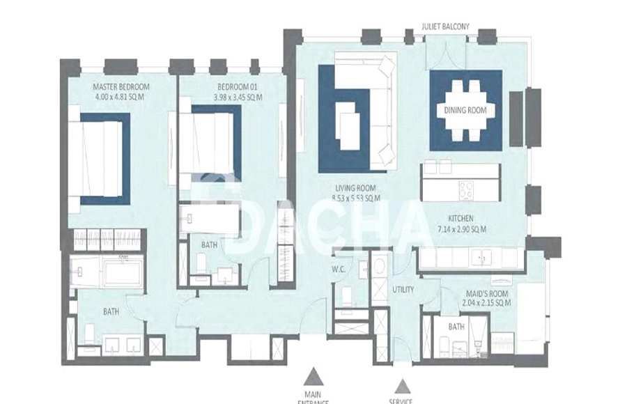 2 bedroom apartment for sale - Dacha - undefined