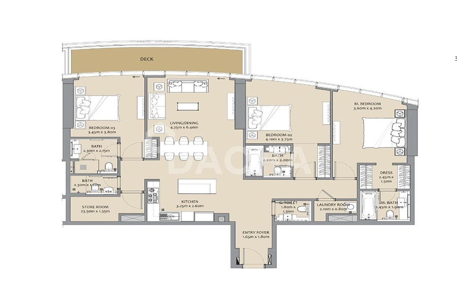 3 bedroom apartment for sale - Dacha - undefined